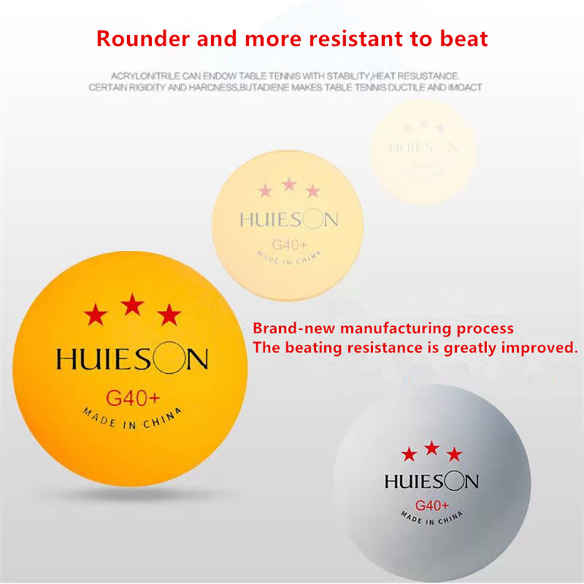 Huieson 50/100 قطعة كرات بينغ  - مراجعة Table Tennis Olympics وسعره